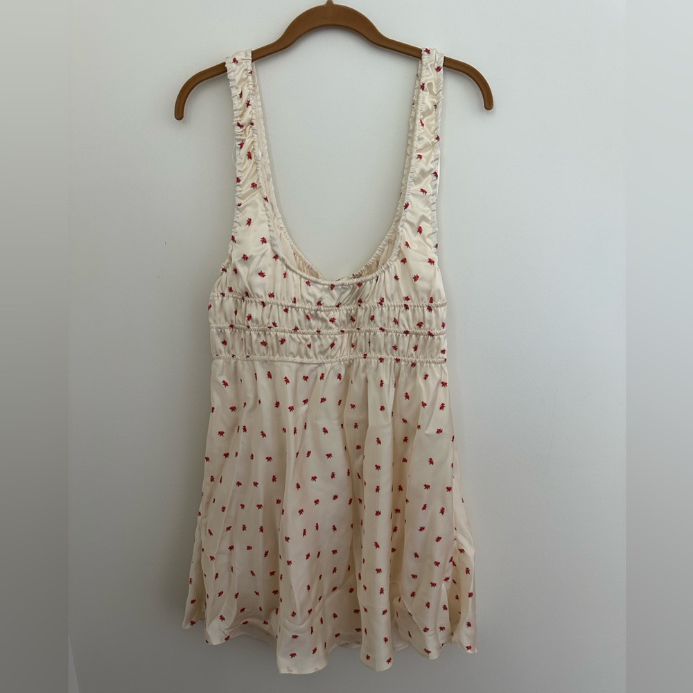 Zara NWT Floral Satin Dress - Picture 2 of 6